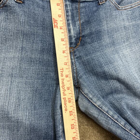 Seven 7 Flared Jeans Women's Size 32 Blue Medium Wash Denim - Picture 5 of 14